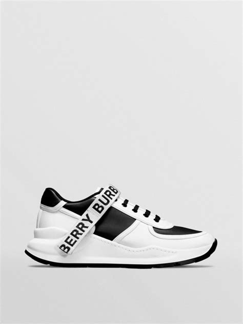 burberry shoes black and white|burberry sneaker sale.